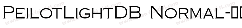 PeilotLightDB Normal字体转换